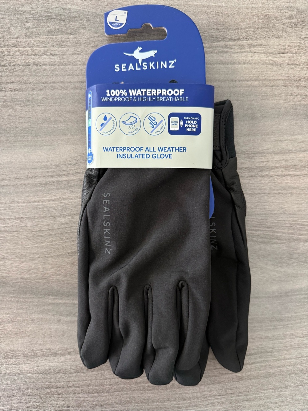 SEALSKINZ Waterproof All-Weather Insulated Men's Gloves - Black